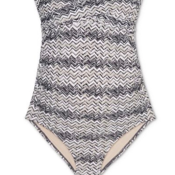 Bandeau One Piece Swimsuit by Ingrid & Isabel XL - Picture 3 of 9